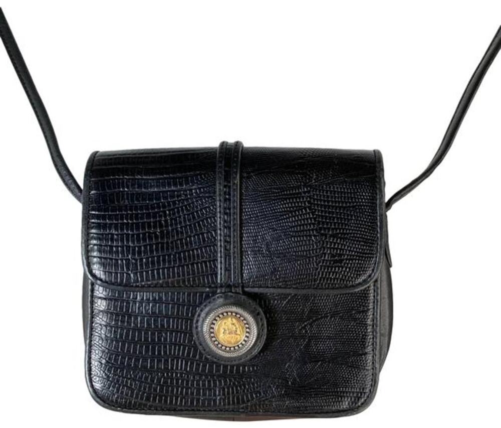 One World by Brighton Croc Embossed Crossbody Bag